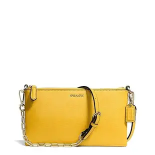 Coco小舖 COACH 50839 KYLIE CROSSBODY IN SAFFIANO LEATHER 黃色