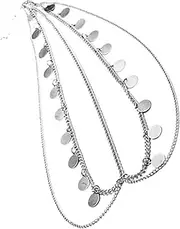 [Oxtxuzdm] Gold Goddesses Head Chain Adjustable Length Chain Belt Tassels Styles Hair Chain for Festivals and Weddings