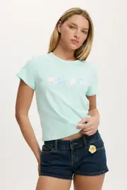 [Cotton On Women] Cotton On Women - The Original Graphic Tee - Shell collection / lagoon lullaby L SHELL COLLECTION / LAGOON LULLABY