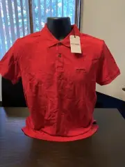 Ben Sherman Mens Red Short Sleeve Shirt Size Medium