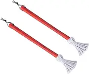 Kisangel Practical 2-Pack Soy Sauce Brush Set BBQ Mopping Brushes Long-Lasting Cotton Wood BBQ Tools for Grilling