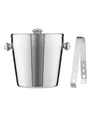 [Maxwell & Williams] Cocktail & Co Ice Bucket 1.2L With Lid & Tongs Gift Boxed in Stainless Steel