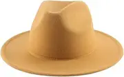 [Bollrllr] Ladies Sunshade Visor Vintage Warm Panama Hat Classic Jazz Hat