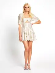 BNWT ALICE MCCALL GOLD SANTA MONICA MINI DRESS - SIZE 8 AU/4 US (RRP $395)