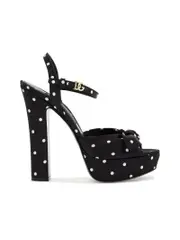 Dolce & Gabbana Keira Polka Dot Platform Sandals
