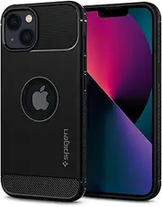 SPIGEN Rugged Armor Case Designed for iPhone 13 Case 6.1-inch Resilient Ultra Soft Cover - Black