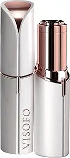 Facial Hair Removal for Women - Electric Razor Device, Small Dermaplaning Remover Tools Finishing Epilator Trimmer Flawless Face Dermaplane Shavers Beauty Gadgets Accessories by VISOFO (Coral)