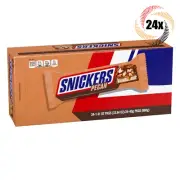 Full Box 24x Packs Snickers Pecan Milk Chocolate Covered Candy Bars | 1.41oz