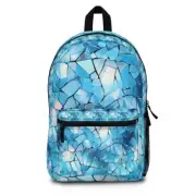 Backpack Bookbag School Bag Shattered Glass Broken Sleek Futuristic Sharp Mirror