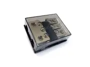 KnuKonceptz Bassik 3 Way 0 Gauge to 0 - 4 Gauge Mini ANL Fuse Block w Fuses