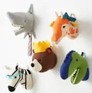 PILLOWFORT Dinosaur Head Kids 16” Plush 3D Hanging Wall Decor Mounted T-Rex NWT