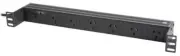 Power Rail Horizontal Recessed Rack With 6 Outlets Surge Protection Metal Casing