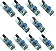 A-DIGISHUO 10pcs IR Infrared Obstacle Avoidance Sensor Module for Arduino Intelligent Car Robot 3-Wire Reflective Photoelectric Sensor Module