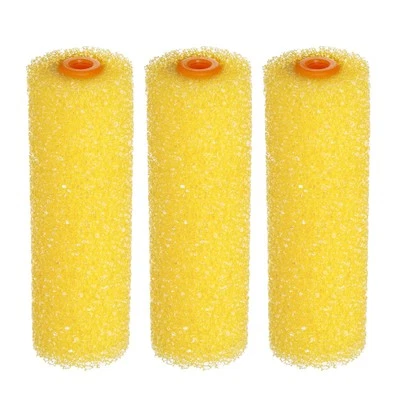 Paint Roller Cover 4 Inch Texture Sponge Brush for Household Wall 3Pcs