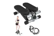 Yopower Mini Stepper with Resistance Band Black