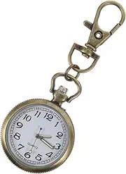 [Holibanna] Nurse Watch Chest Hanging Digital Watch Watch Men Hand Dial Key Chains for Men Watched Wrist Watch for Men Retro Keychain Pin Watch Digital Women Second Zinc Alloy