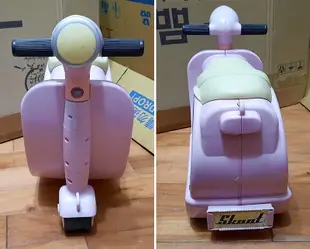 Skoot 摩托車兒童行李箱/登機箱/可騎乘可當玩具收納箱(粉紅色)
