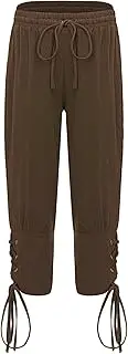 [Miaeowve] Child Boys Medieval Ankle Banded Bloomer Shorts Viking Pirate Pants Renaissance Trousers