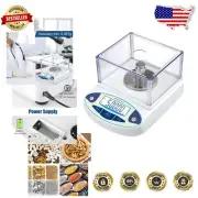 500g x 0.001g Precision Digital Lab Scale with Windshield & Calibration Weights