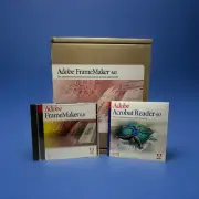 Adobe FrameMaker 6.0 Cd Rom 2 Cd Set And Acrobat Reader 4.0 - Rare - Quadralay