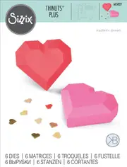 Sizzix Geo Heart Box Thinlits Plus Dies