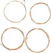 Levemolo Bass Strings 4 Strings Set for Bass Guitar Wood Bass Alloy for Easy Replacement