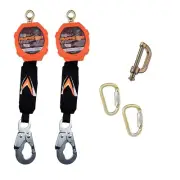 NEW - Dual 11' Pygmy Hog SRLs with Connector Kit (Steel Snap Hook)