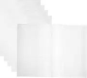 DOITOOL Clear Plastic Book Covers Transparent Book Cover Protector Waterproof for Hardcover, 16K Size for Textbooks at 19x26cm, 5pcs