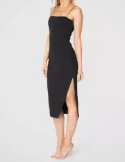 NWT Pilgrim Midi Dress Black - AUS Size 14 - RRP $179