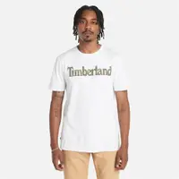 在飛比找ETMall東森購物網優惠-Timberland 男款白色迷彩印花短袖T恤|A2Q721