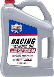 Lucas Oil Semi-Synthetic SAE 20W-50 Racing Motor Oil / 3X1 / 5 Quart