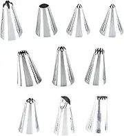 Stainl Steel Cake Deco ing Supplies Cake Turntable 10PCS/Set DIY Cream Tools Silver 10pcs