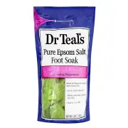 Dr Teal's Pure Epsom Salt Foot Soak Revitalize & Refresh - Cooling Peppermint 908g