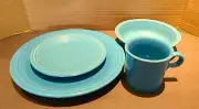 Fiesta Peacock Blue Place Setting 4 Piece Dinnerware New In Box Never~ Retired