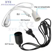 E27 Light Bulb Socket Extension Cable Switch Lamp Holder Power Cord Plug Adapter