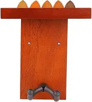 Guitar Wall Mount - Acoustic Guitar Wall Mount With Picker Holder - Wooden Stand, String Instrument Storage And Display Organizer For Bass, Mandolin,