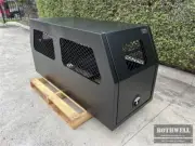 【Affordable!】Black 700 x 1770 x 850 mm Flat Plate Dual Cab Ute Dog Cage Tool Box