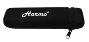 Harmonica case for 16 hole chromatic harmonica by Harmo – black zip pouch, Harmo
