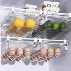 2 Pack Fridge Storage Bins,Refrigerator Drawers for Fruit and Vegetable,Egg Hold