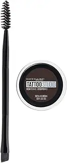 Maybelline New York TattooStudio Brow Pomade Long Lasting, Buildable, Eyebrow Makeup, Black Brown, 1 Count