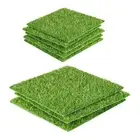 Artificial Grass Square Mat Set Garden Grass Tiles for Chicken Nesting Pads