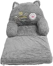 Kids Sofa, 2 in 1 Toddler Soft Fold Out Couch, Cute Cartoon Cat Chair, Convertible Sofa to Lounger, Lightweight Foldable Sleeper, for Kindergartens Home (2 Tier)