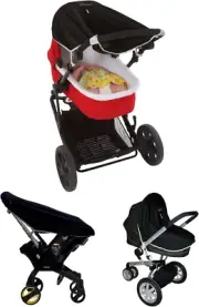Pram Sunshade & Universal Baby Bassinet Carrycot Sun UV Cover (0-6m) | Blocks...