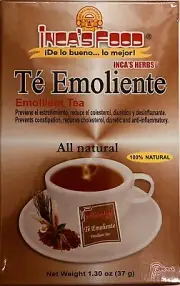 Inca's Food. Te Emoliente . Tea 25 Bags Pack X2 Cajas Peruvian