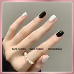 NAILBOX NAIL UP DESIGN SIMPLE TYPE 1 BASIC BLACK WHITE BY BO