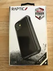 RAPTIC Lux Case Compatible for iPhone 12 Mini Case, Shock Absorbing Black/Gry