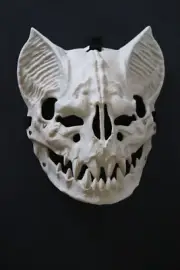 NEW Spooky Skeleton Skeletal Demon Bat Monster Mask (aa)