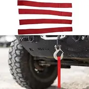 JUNLELI Car Winch Hook Pull Straps Hook Strap Winch Cable Rope Nylon Winch Strap for Universal Vehicle Exterior Accessories Red 4Pack 11.42 * 0.99 Inches Solid for Suzuki Jimny Jeep JL Wrangler 2018+