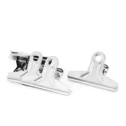 4Pcs 75 x 50mm Metal Spring Loaded Organizer Binder Clamp Clip