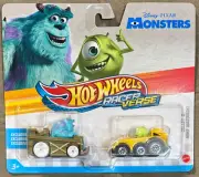 Hot Wheels 2024 Racer Verse Series Sulley & Mike Wazowski #HRT93 1:64 Scale